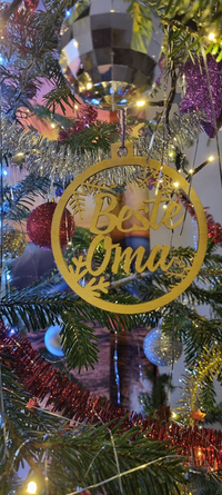 Christbaumanhänger aus Holz