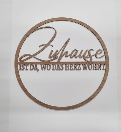 Türschild "Zuhause" Onlineshop KB