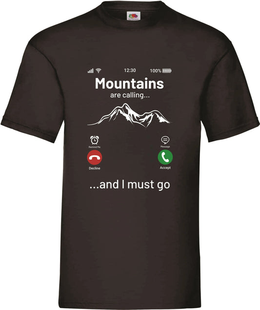 T-shirt "Mountains are calling" Herren Onlineshop KB