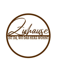 Türschild "Zuhause" Onlineshop KB