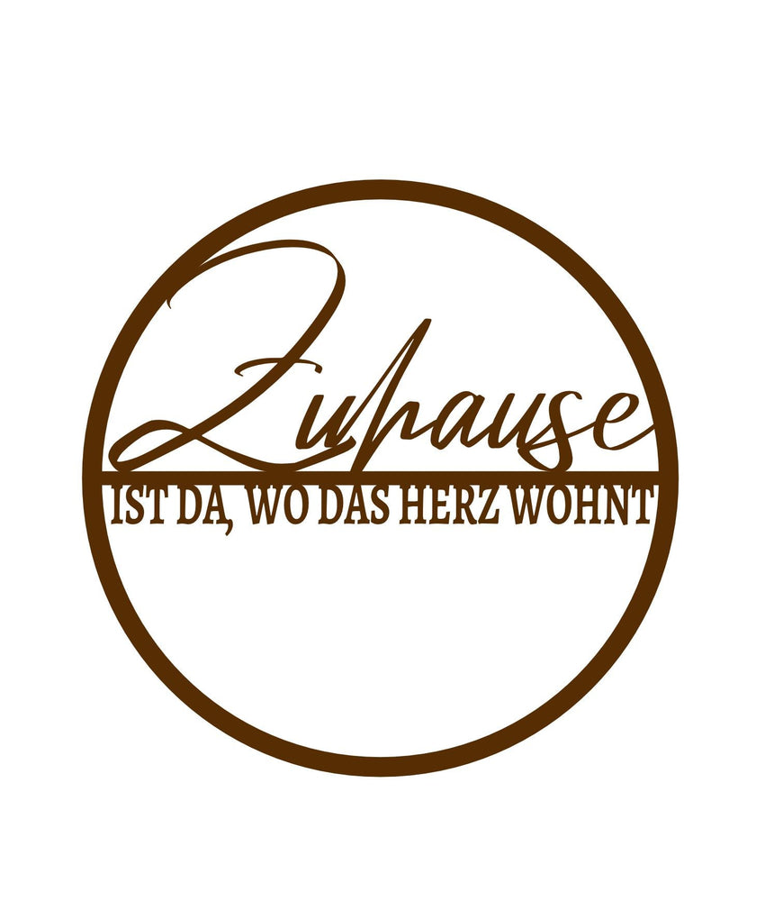 Türschild "Zuhause" Onlineshop KB
